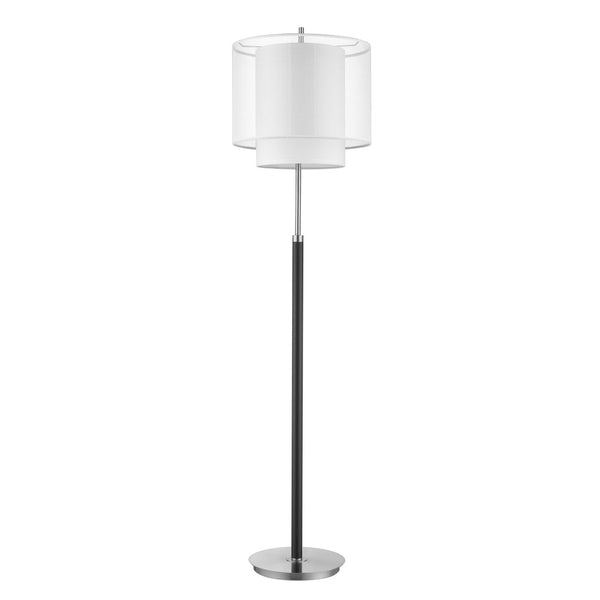 HomeRoots 62" Stylish Floor Lamp with Adjustable Brightness and Sleek Chrome Base for Modern Home Decor 397921