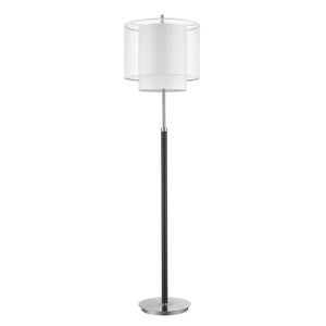 HomeRoots 62" Stylish Floor Lamp with Adjustable Brightness and Sleek Chrome Base for Modern Home Decor 397921