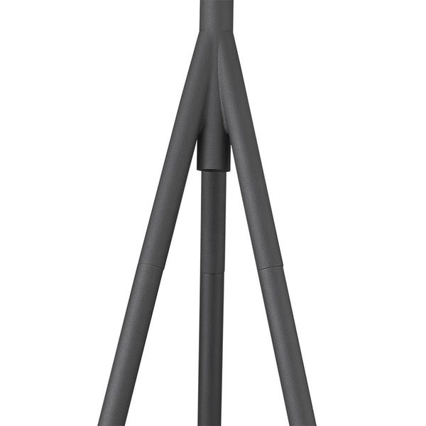 HomeRoots 61" Tripod Floor Lamp with Gray Cone Shade – Modern Industrial Design & Dimmable Lighting for Any Room 397933