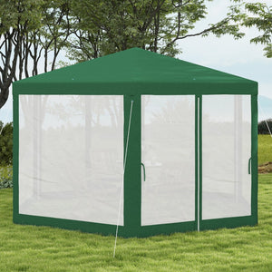 English Elm Outsunny 13' X 11' Hexagon Outdoor Party Tent - Uv-Resistant Canopy With Mesh Sidewalls & Accessories W2225P174143-GIGA