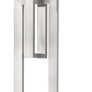 HomeRoots 64" Nickel Floor Lamp with White Rectangular Shade - Elegant & Dimmable Lighting for Any Décor 397943