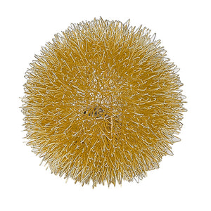 Homeroots Gold Metal Sunburst Accent Wall Lamp   397952