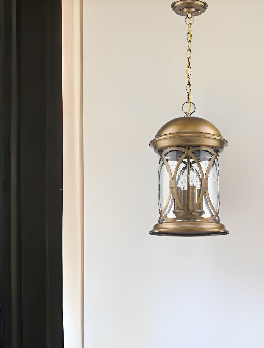 Homeroots Lincoln 4-light Antique Brass Hanging Light   397955