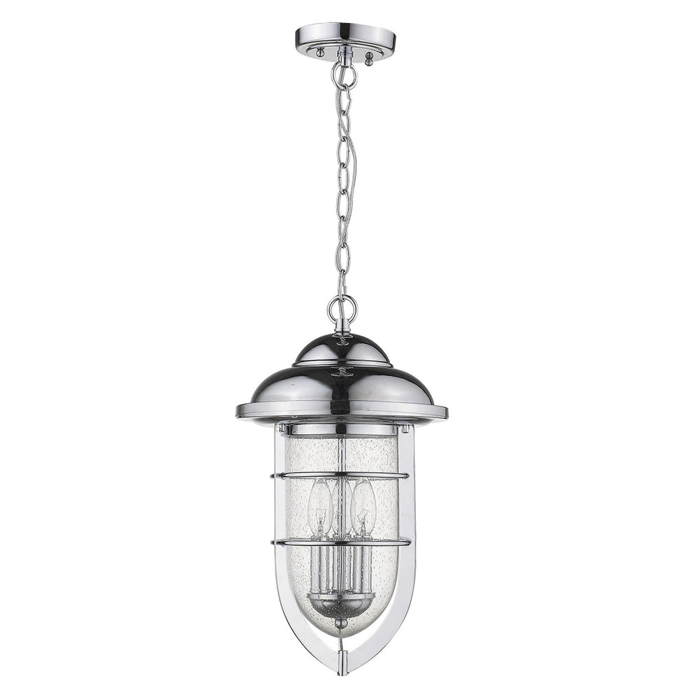 Homeroots Dylan 3-light Chrome Hanging Lantern   397960