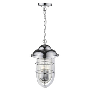 Homeroots Dylan 3-light Chrome Hanging Lantern   397960
