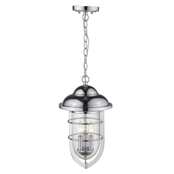 Homeroots Dylan 3-light Chrome Hanging Lantern   397960