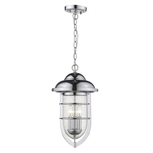 Homeroots Dylan 3-light Chrome Hanging Lantern   397960