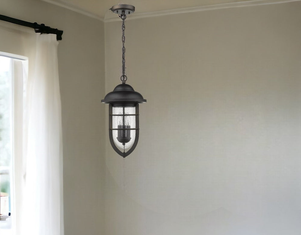 Homeroots Dylan 3-light Oil-rubbed Bronze Hanging Lantern   397961