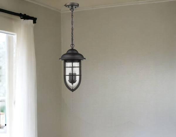 Homeroots Dylan 3-light Oil-rubbed Bronze Hanging Lantern   397961