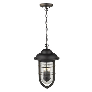 Homeroots Dylan 3-light Oil-rubbed Bronze Hanging Lantern   397961