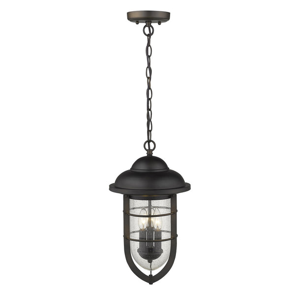 Homeroots Dylan 3-light Oil-rubbed Bronze Hanging Lantern   397961