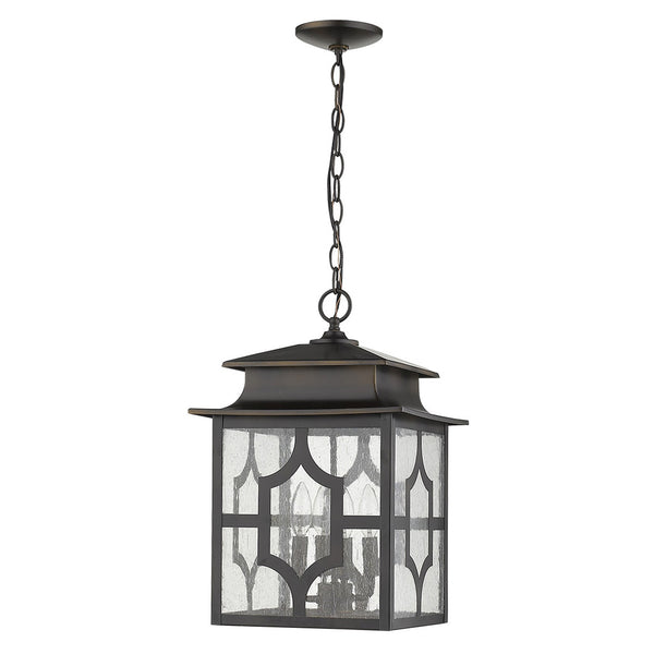Homeroots Calvert 4-light Oil-rubbed Bronze Hanging Lantern   397967