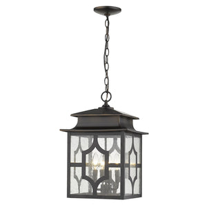 Homeroots Calvert 4-light Oil-rubbed Bronze Hanging Lantern   397967