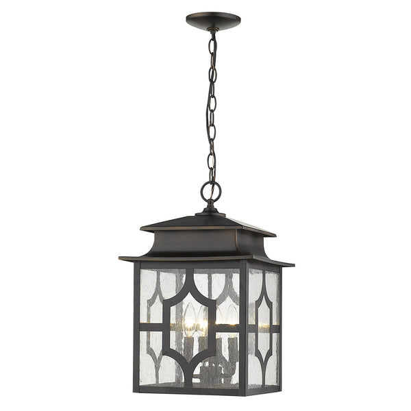 Homeroots Calvert 4-light Oil-rubbed Bronze Hanging Lantern   397967