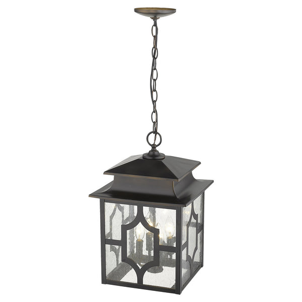 Homeroots Calvert 4-light Oil-rubbed Bronze Hanging Lantern   397967
