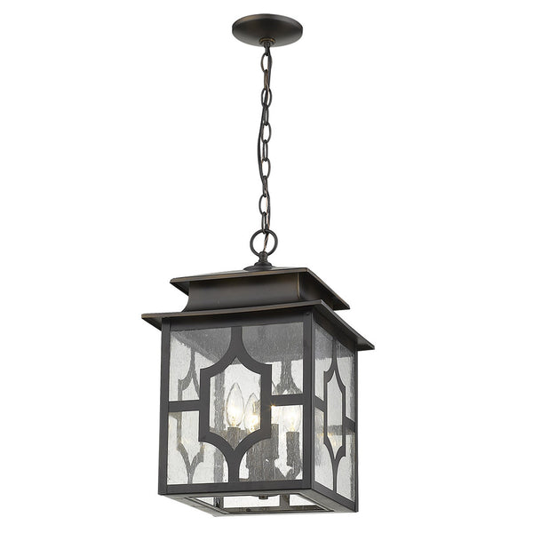 Homeroots Calvert 4-light Oil-rubbed Bronze Hanging Lantern   397967
