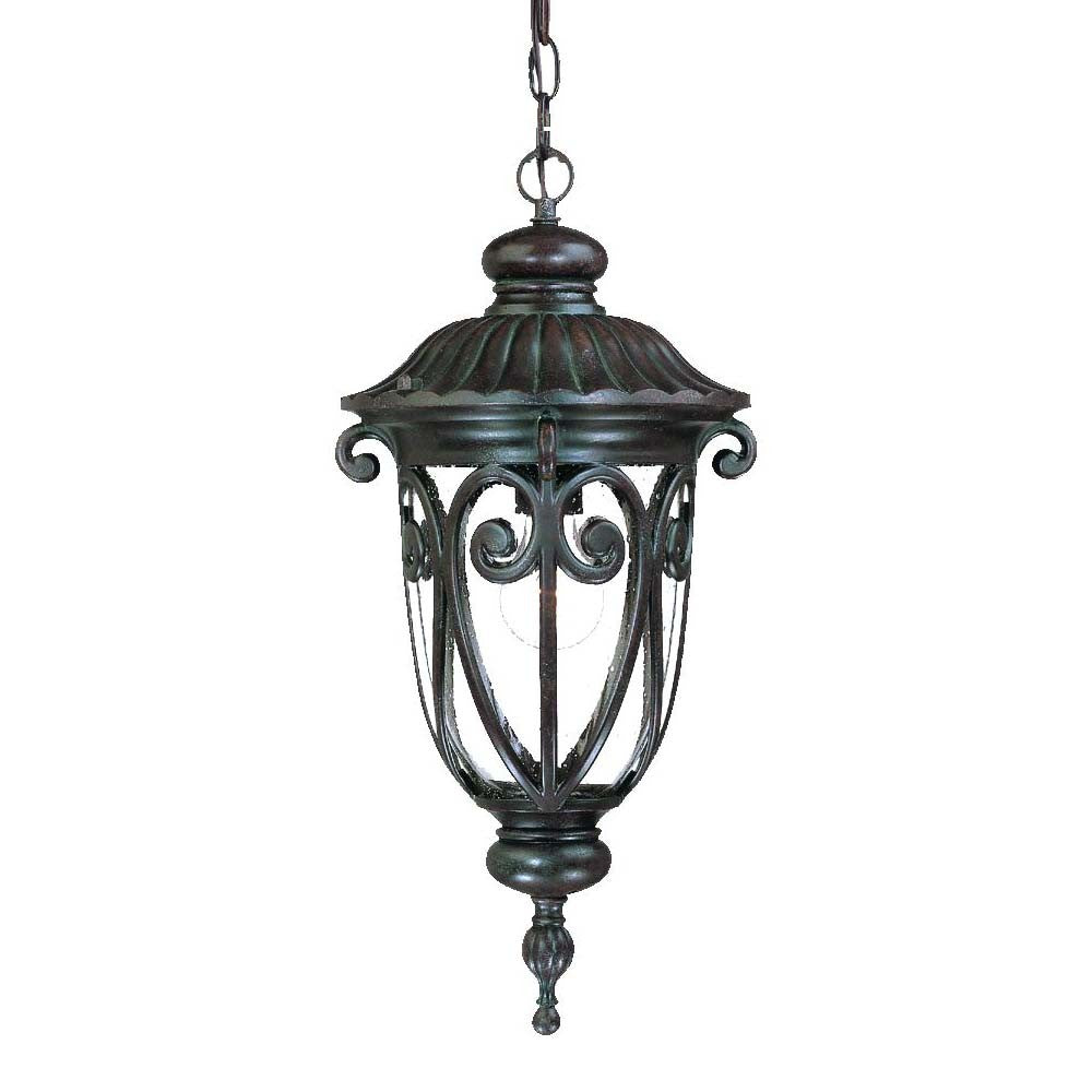 Homeroots Naples 1-light Marbelized Mahogany Hanging Light   397969