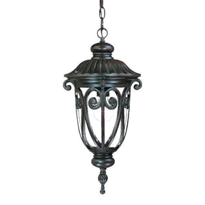 Homeroots Naples 1-light Marbelized Mahogany Hanging Light   397969