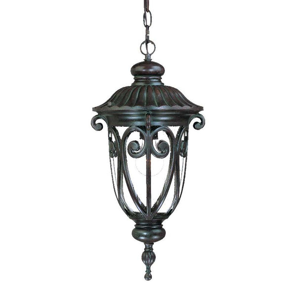 Homeroots Naples 1-light Marbelized Mahogany Hanging Light   397969