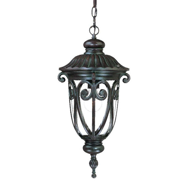 Homeroots Naples 1-light Marbelized Mahogany Hanging Light   397969