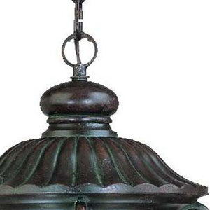 Homeroots Naples 1-light Marbelized Mahogany Hanging Light   397969