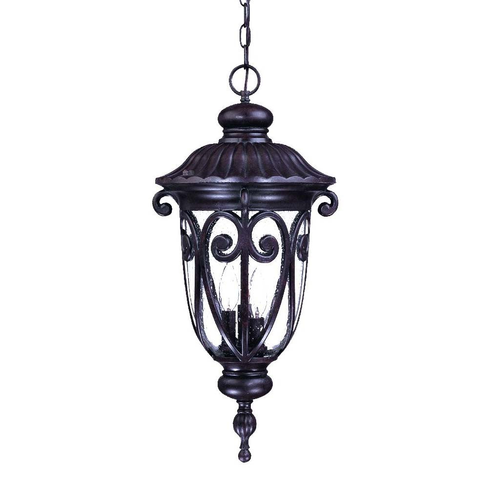 Homeroots Naples 3-light Marbelized Mahogany Hanging Light   397971