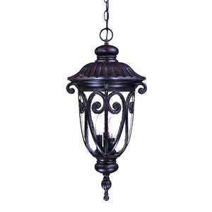Homeroots Naples 3-light Marbelized Mahogany Hanging Light   397971