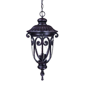 Homeroots Naples 3-light Marbelized Mahogany Hanging Light   397971