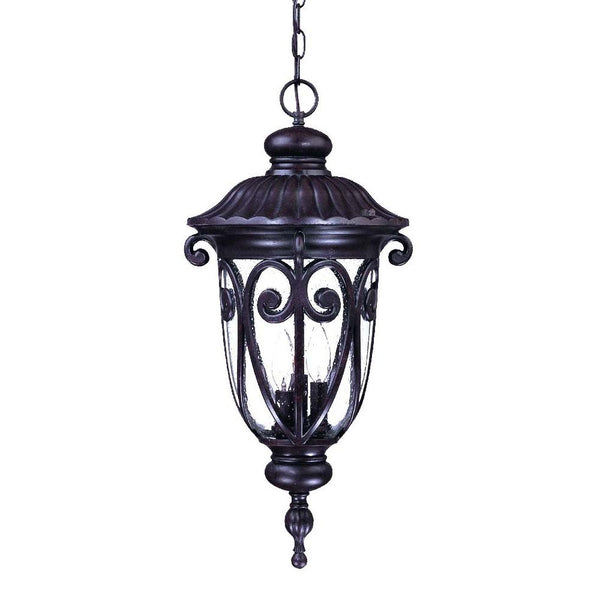 Homeroots Naples 3-light Marbelized Mahogany Hanging Light   397971