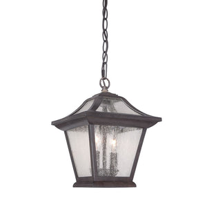 Homeroots Matte Black Birdhouse Shape Outdoor Hanging Light   397979