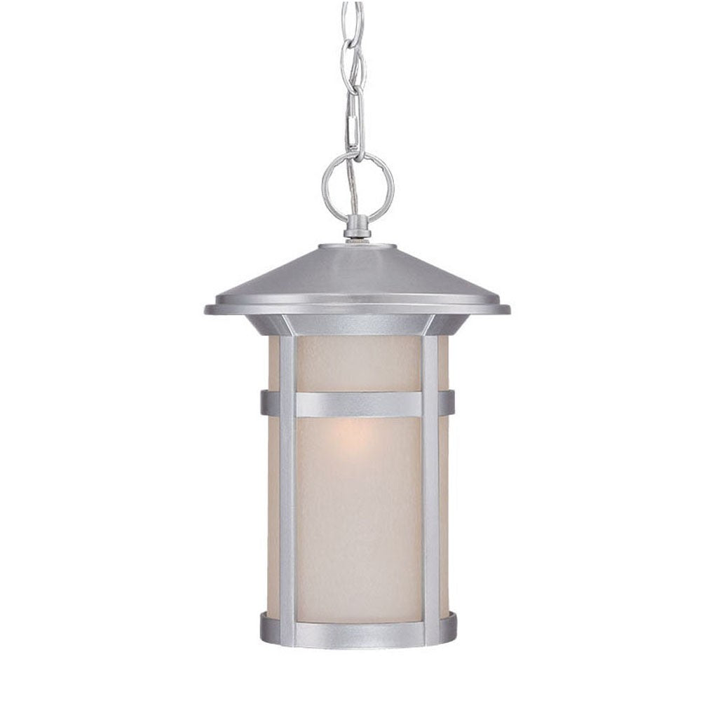Homeroots Silver Lantern Metal Dimmable Chandelier With Frosted Shades   397981