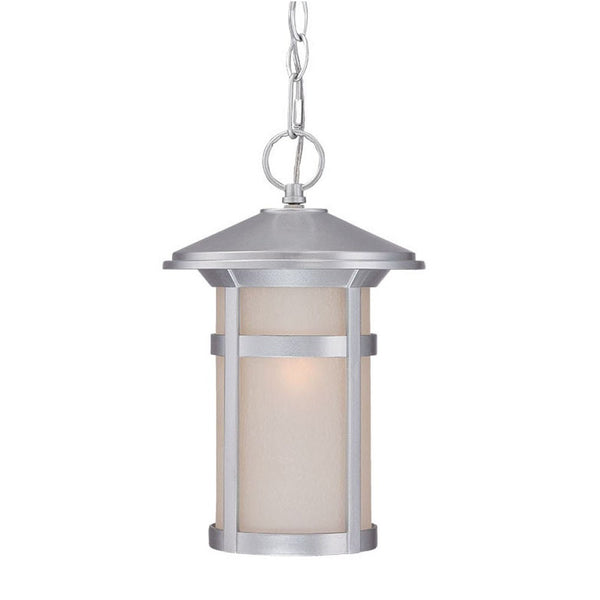 Homeroots Silver Lantern Metal Dimmable Chandelier With Frosted Shades   397981