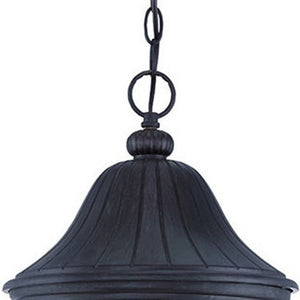 Homeroots Xl Three Light Matte Black Leaf Detail Hanging Light   397983