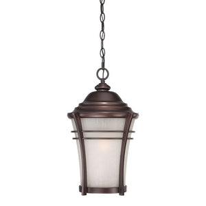 Homeroots Frosted Glass Bronze Lantern Hanging Light   397985