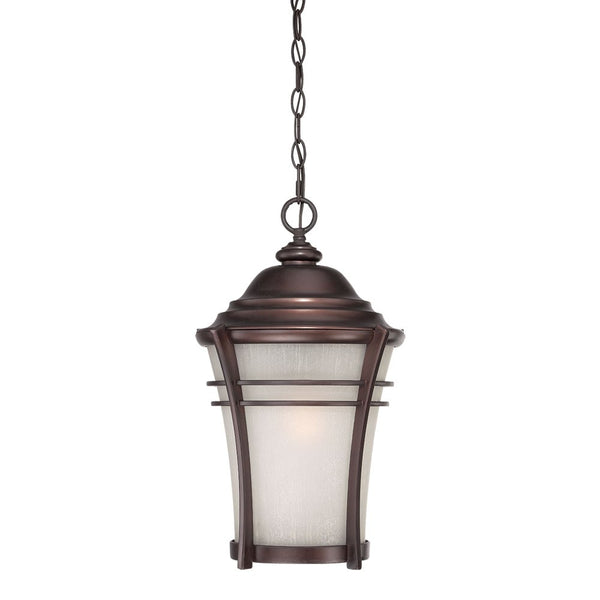 Homeroots Frosted Glass Bronze Lantern Hanging Light   397985
