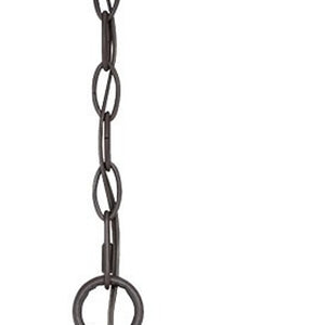 Homeroots Frosted Glass Bronze Lantern Hanging Light   397985