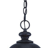 Homeroots Xl Three Light Matte Black Urn Shaped Hanging Light   397987