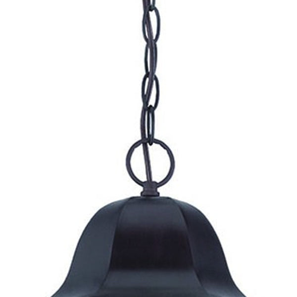 Homeroots Xl Antique Bronze Geometric Glass Hanging Light   397991