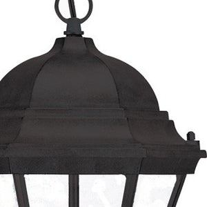 Three Bulb Matte Black Carousel Pendant Fixture for Entryway or Dining Room