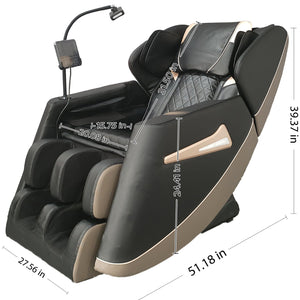 English Elm Massage Chair Recliner - Zero Gravity Full Body Air Pressure Therapy For Ultimate Relaxation & Comfort W1875P300911