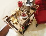 OSP Home Furnishings Isabella Wine Cart Champagne