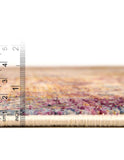 Unique Loom Deepa Frontier Machine Made Abstract Rug Multi, Blue/Ivory/Navy Blue/Red/Yellow/Pink/Gray 2' 6" x 12' 2"