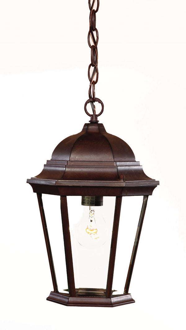 Homeroots Brown Lantern Beveled Metal Dimmable Chandelier With Clear Shades   398004