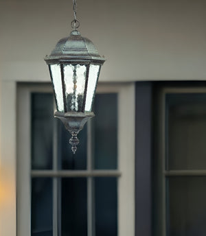 Homeroots Two Light Antique Black Carousel Lantern Hanging Light   398011