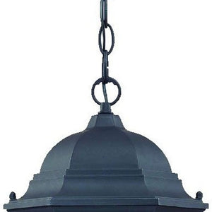 Homeroots Two Light Matte Black Carousel Lantern Hanging Light   398012