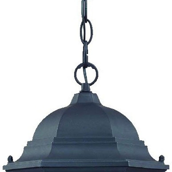 Homeroots Two Light Matte Black Carousel Lantern Hanging Light   398012