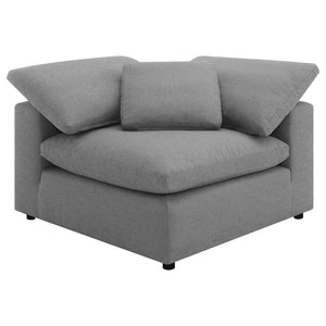 English Elm Segoura Boucle Six Piece Modular Sectional with Feather Blend Cushions for Living Rooms B062S01842