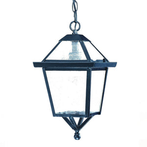 Homeroots Matte Black Hanging Lantern Light   398018