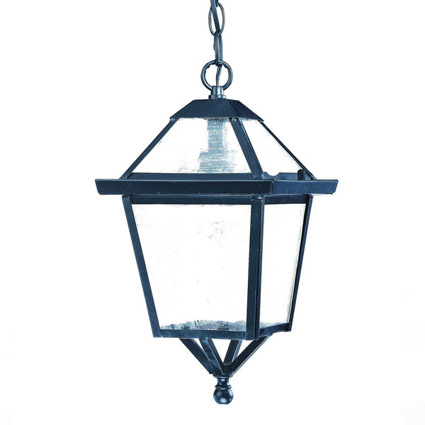 Homeroots Matte Black Hanging Lantern Light   398018