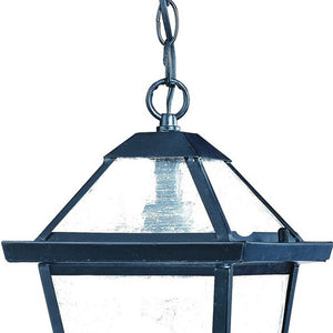 Homeroots Matte Black Hanging Lantern Light   398018